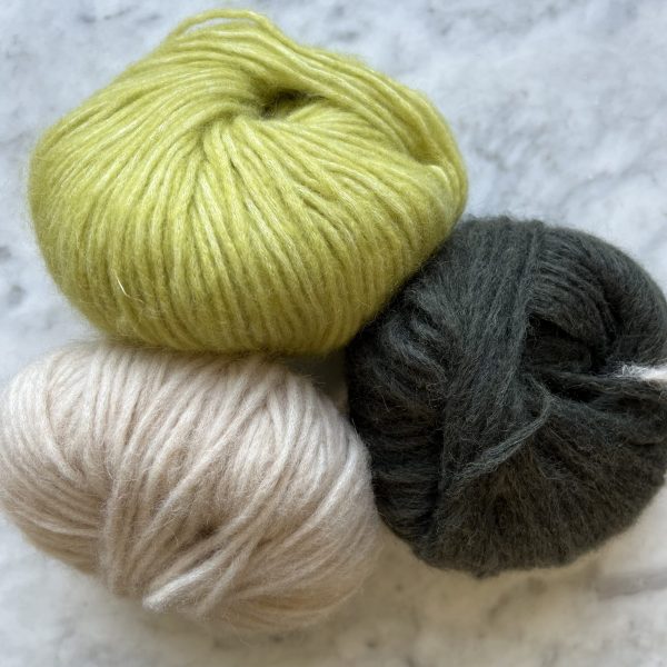 Lime Green, Dark Green & Ivory