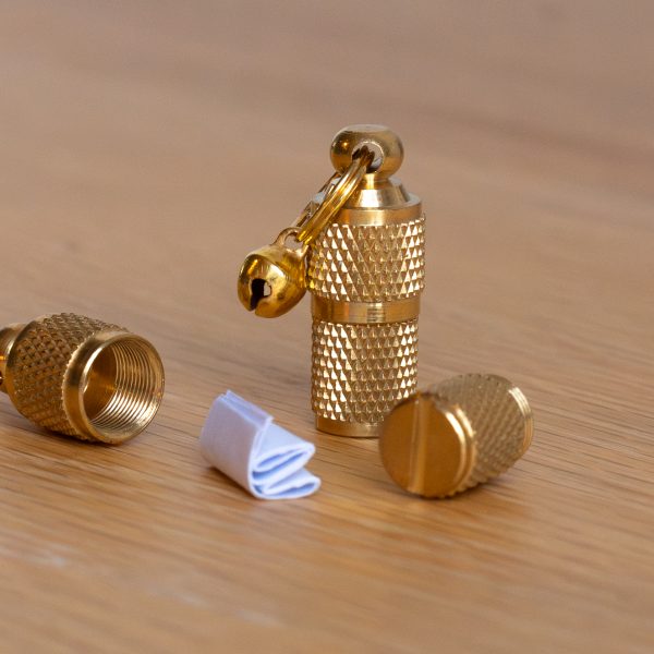 Brass Pet ID Address tube