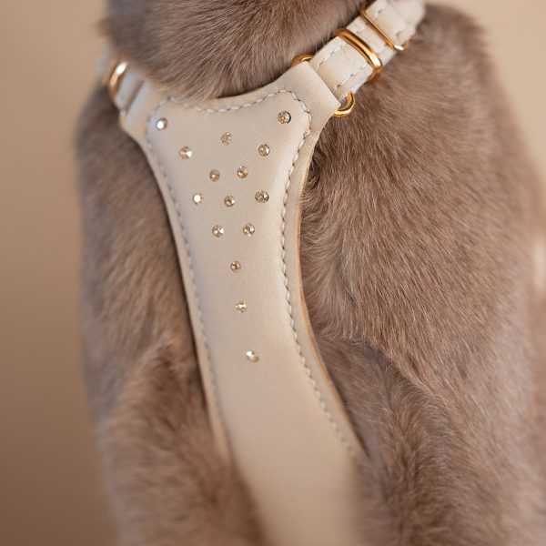 Cream with Swarovski Crystals